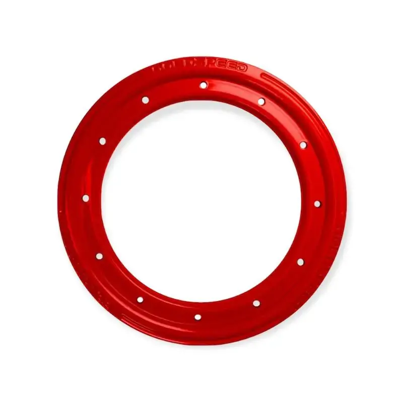 Marque GoldSpeed:PLATEAU DE BEAD LOCK 8&prime; ROUGE ALU ALUMINIUM RED + BOLTS B10A – B11A