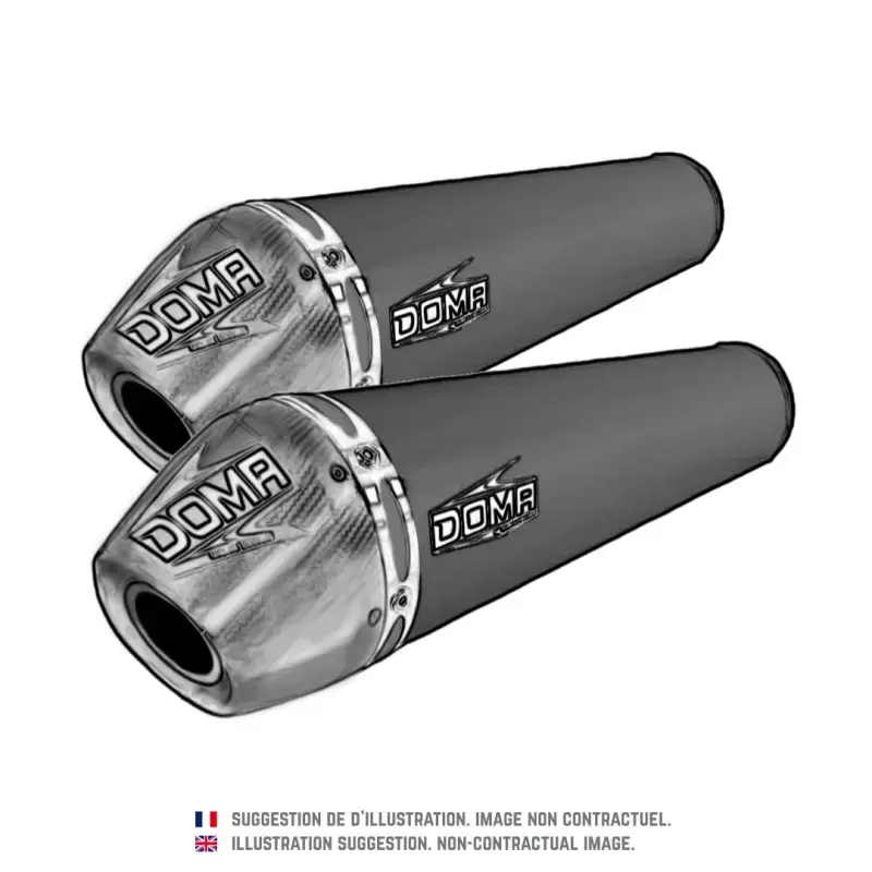 Quantité Limitée Silencieux 4 temps pour HONDA CRF 450 R (15-16) Titane / Carbone Twin