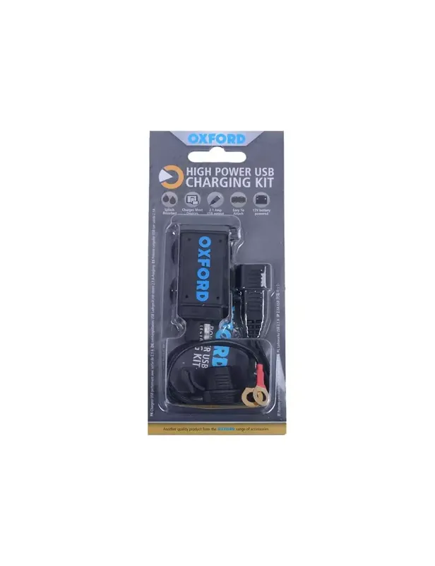 Livraison Express Chargeur USB OXFORD USB 2.1amp. Connection sur batterie