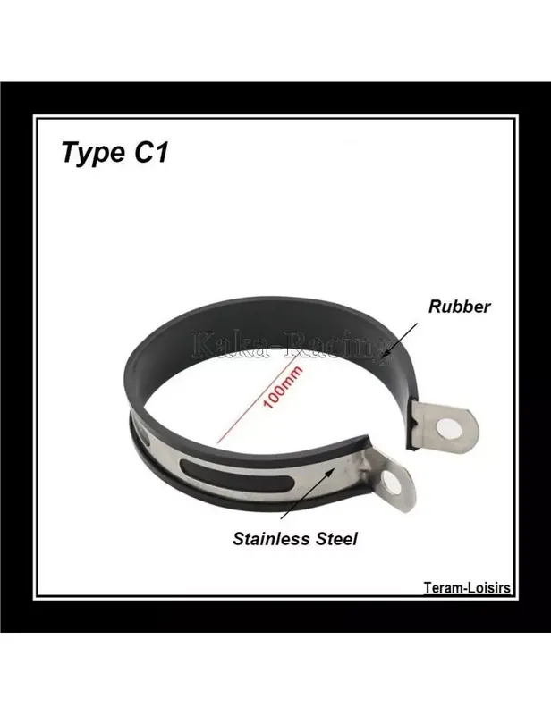 Prix Choc Collier Patte de Fixation pour Silencieux Moto Quad en Diamètre Ø 100 mm