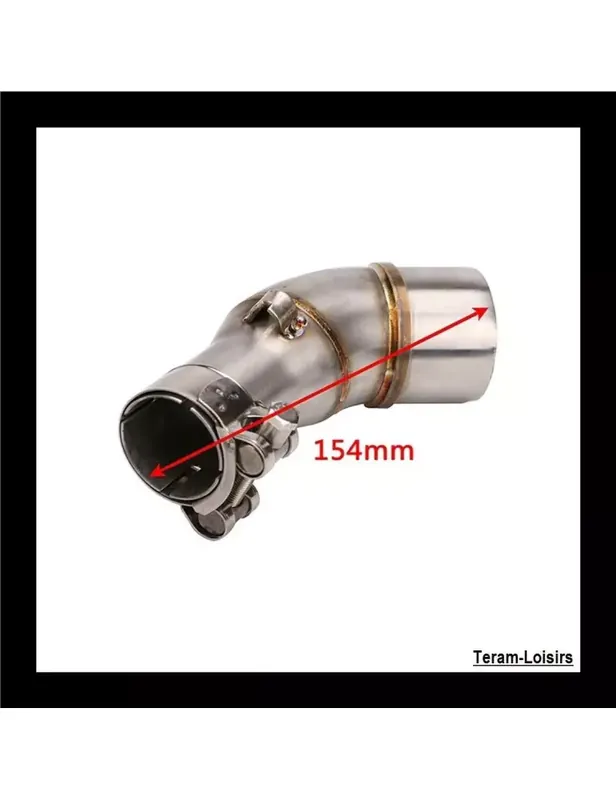 Tube Intermédiaire Raccord Collecteur Silencieux pour Kawasaki ER6 / 2006 à 2011 Promotion Saisonnière