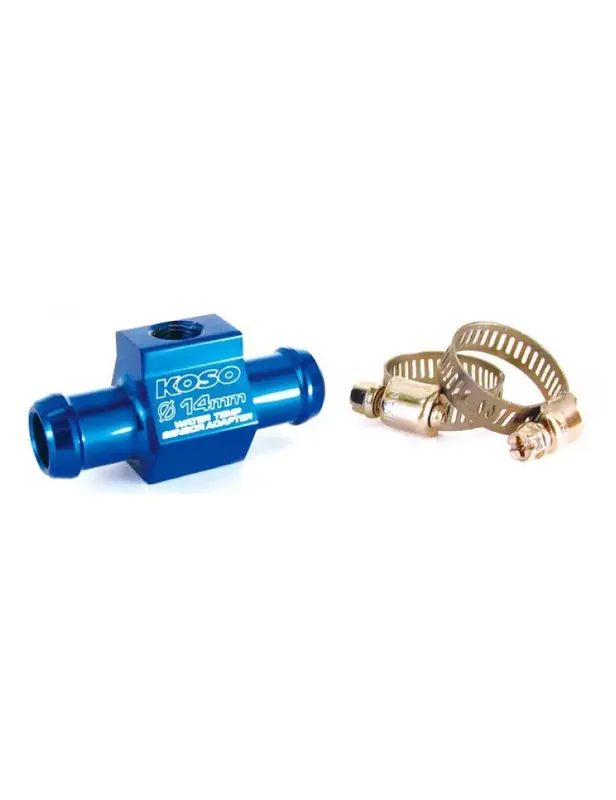 Adaptateur sonde de températue d'eau Koso durite Ø14mm Satisfait Ou Remboursé