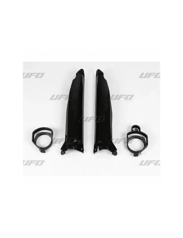 Nouveauté Protections de fourche UFO noir Kawasaki KX