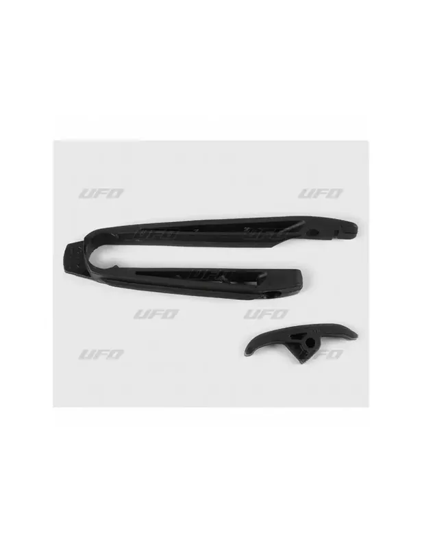 Certifié Kit patin de bras oscillant + patin de chaîne inférieur UFO noir KTM