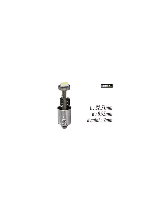 AMPOULE BLANCHE TYPE BA9S/T4W Meilleur Choix