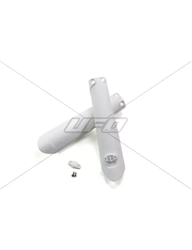 Commander Maintenant Protections de fourche UFO fourche White Power KTM blanc