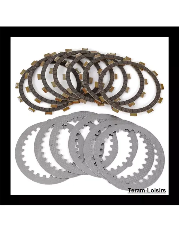 Kit Disques garnis + lisses Embrayage pour YAMAHA DT400 de 1975 à 1976 Meilleur Choix