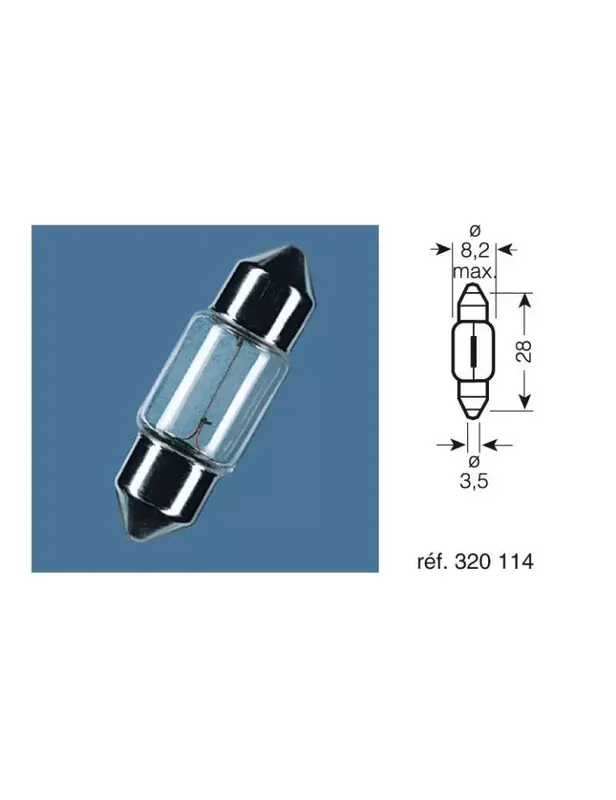 Ampoule OSRAM Navette Original Line 12V/3,5W culot SV7-8 10pcs Commander Maintenant