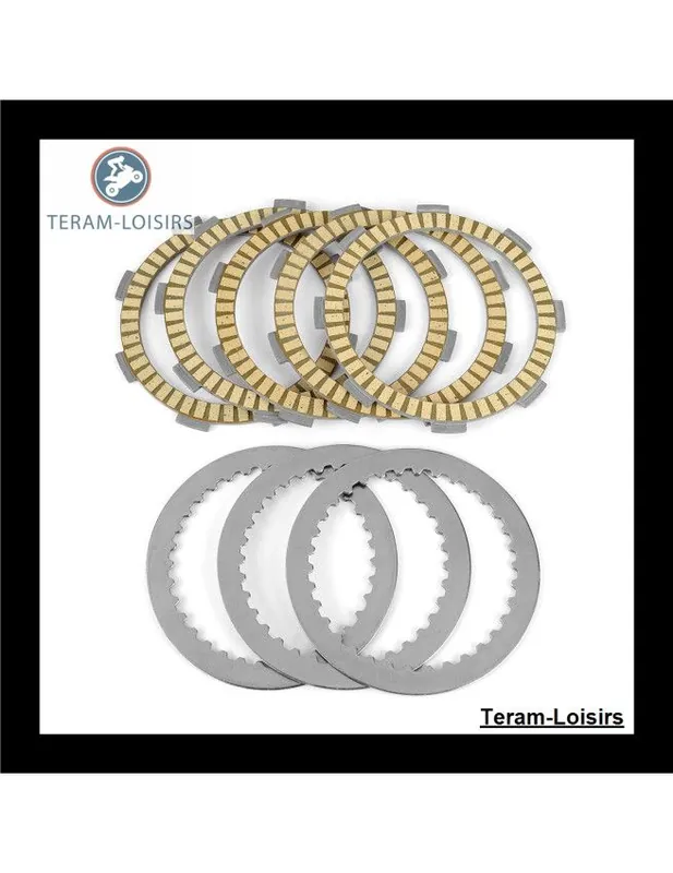 Kit Disques garnis + lisses Embrayage pour Kawasaki KLT 185 de 1986 1987 Commander Maintenant
