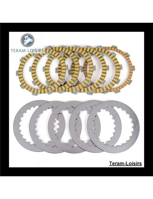 Kit Disques garnis + lisses Embrayage pour Honda NT 400 Bros NC25 de 1988 1989 1990 1991 Réduction