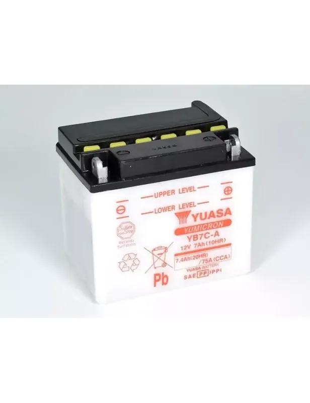 Batterie YUASA YB7C-A conventionnelle Soldes