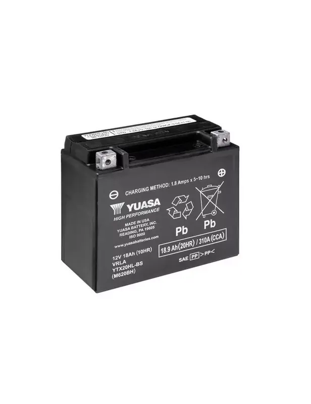 Nouvel Arrivage Batterie YUASA YTX20HL-BS sans entretien livrée avec pack acide