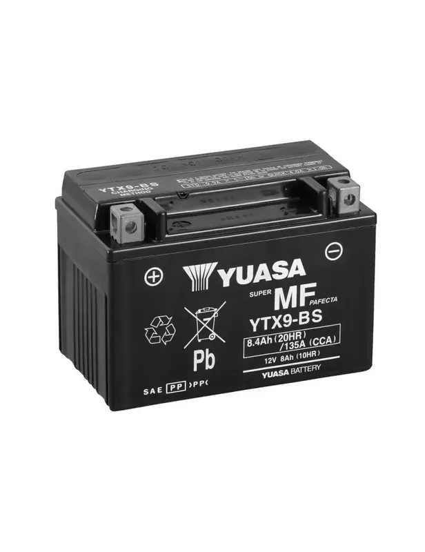 Super Prix Batterie YUASA YTX9-BS sans entretien livrée avec pack acide