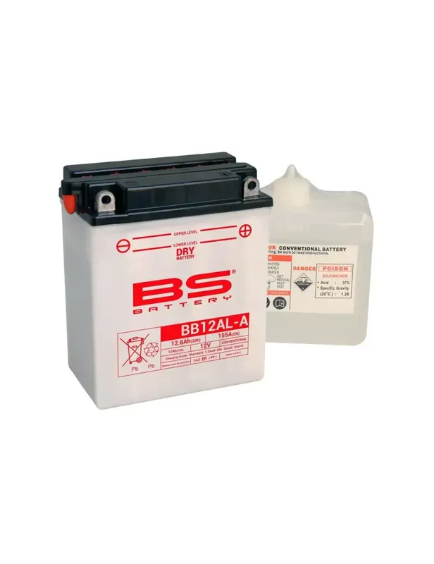 Prix Promo Batterie BS BATTERY BB12AL-A haute performance livrée avec pack acide