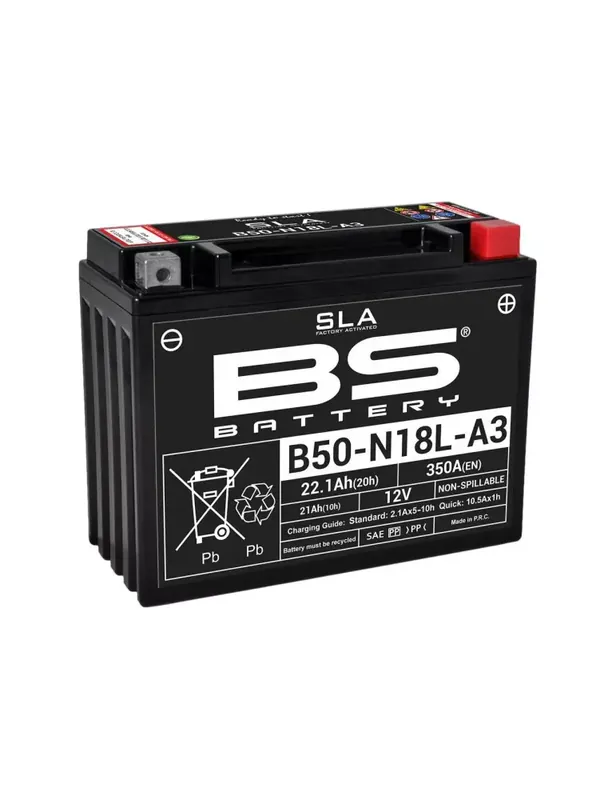 Meilleure Vente Batterie BS BATTERY B50N18L-A3 haute performance livrée avec pack acide