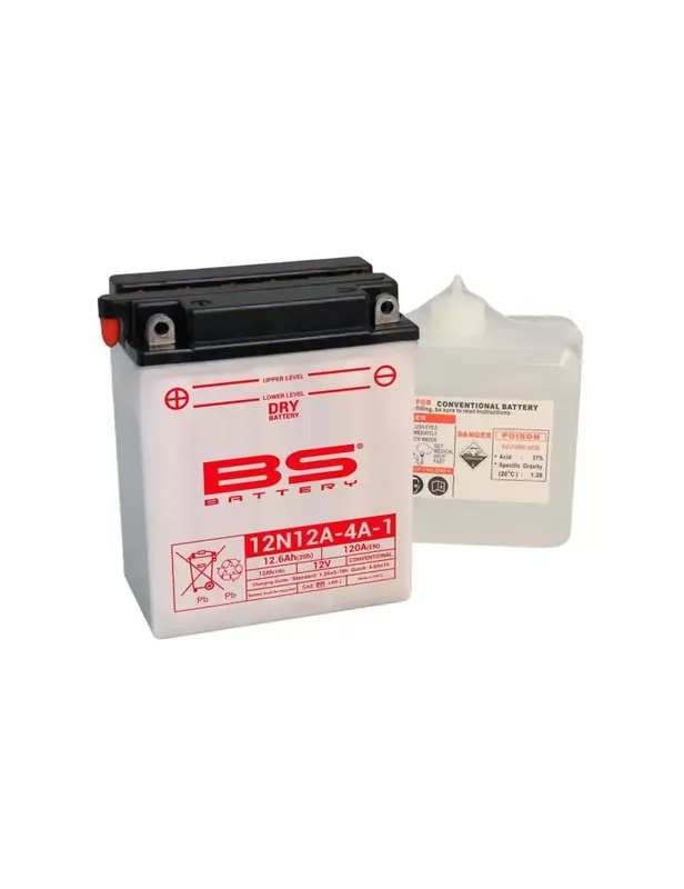 Top Vente Batterie BS BATTERY 12N12A-4A-1 conventionnelle livrée avec pack acide