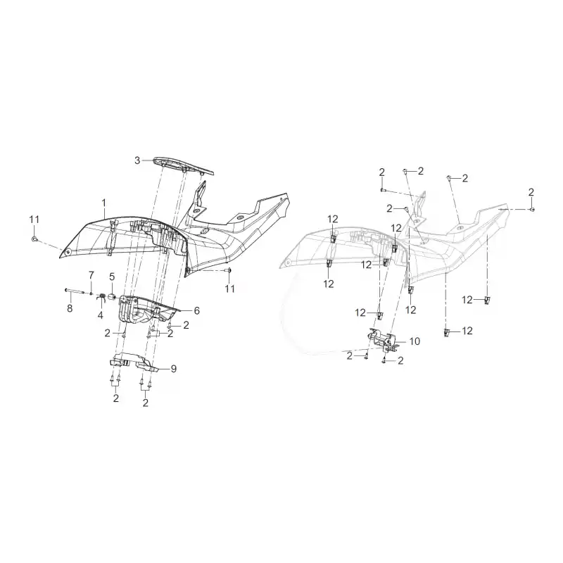 Coque Centrale 11 – VIS M5X12 QJ Expédié Aujourd&rsquo;hui
