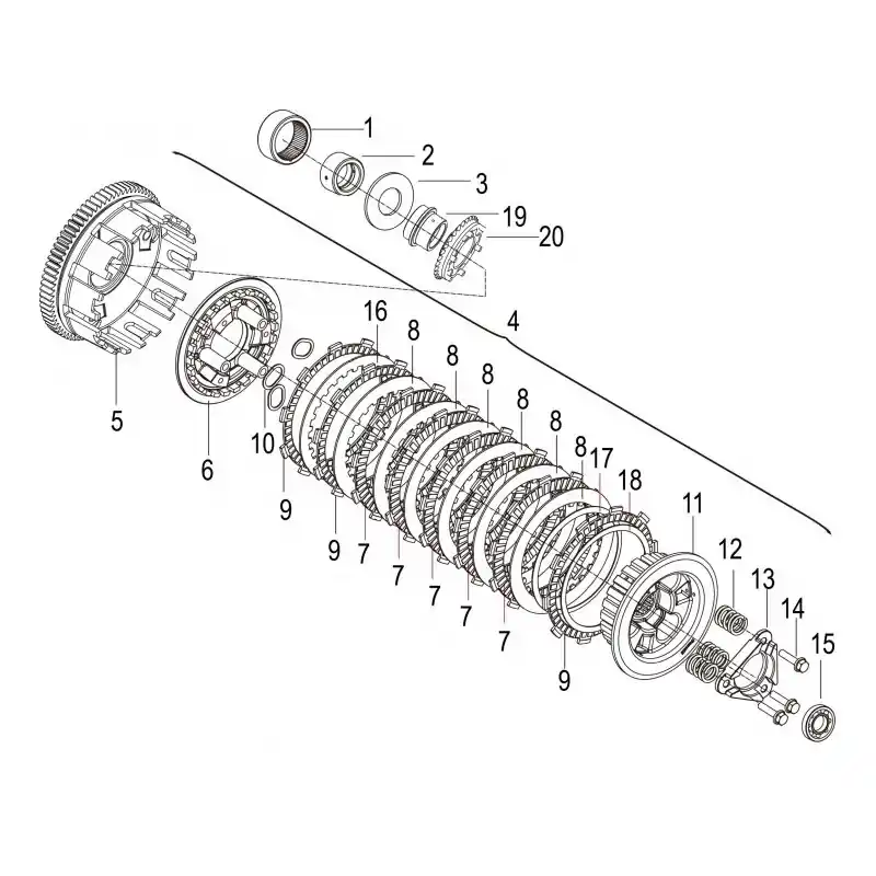 Embrayage 1 - CACHE A AIGUILLES SRV 550 Meilleure Vente