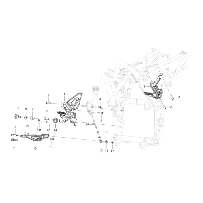Expédié Aujourd&rsquo;hui Repose Pied Droit 13 – VIS M6X25 QJ