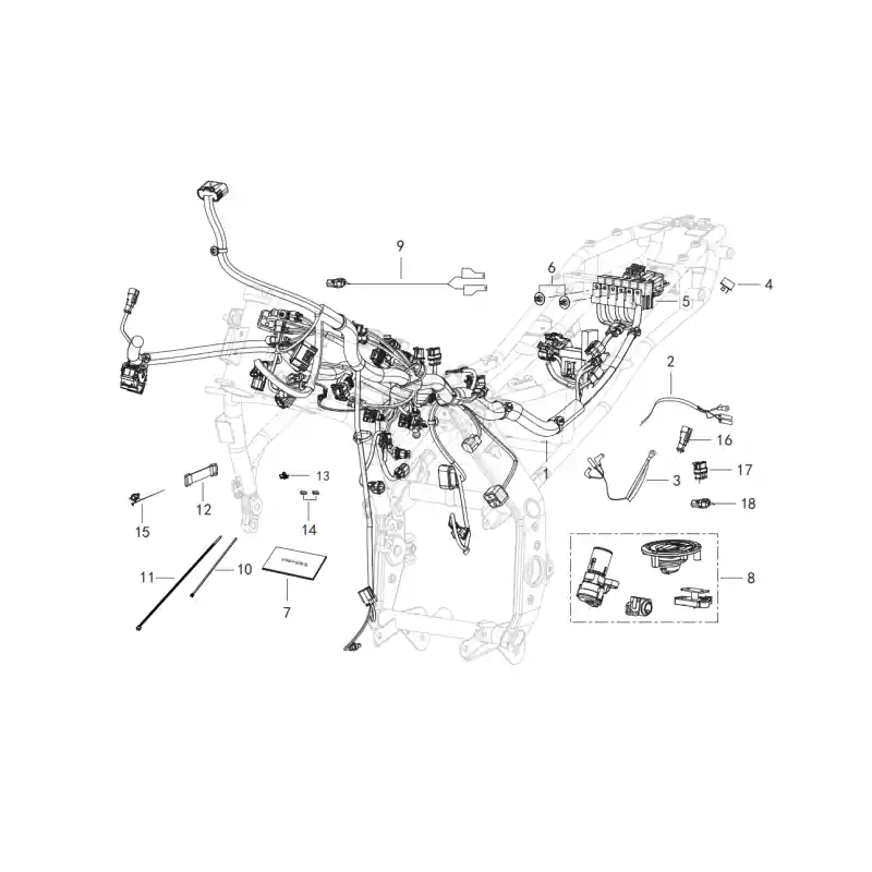 Affaire À Saisir Faisceau Electrique 14 – CONNECTIQUE QJ SRV 125