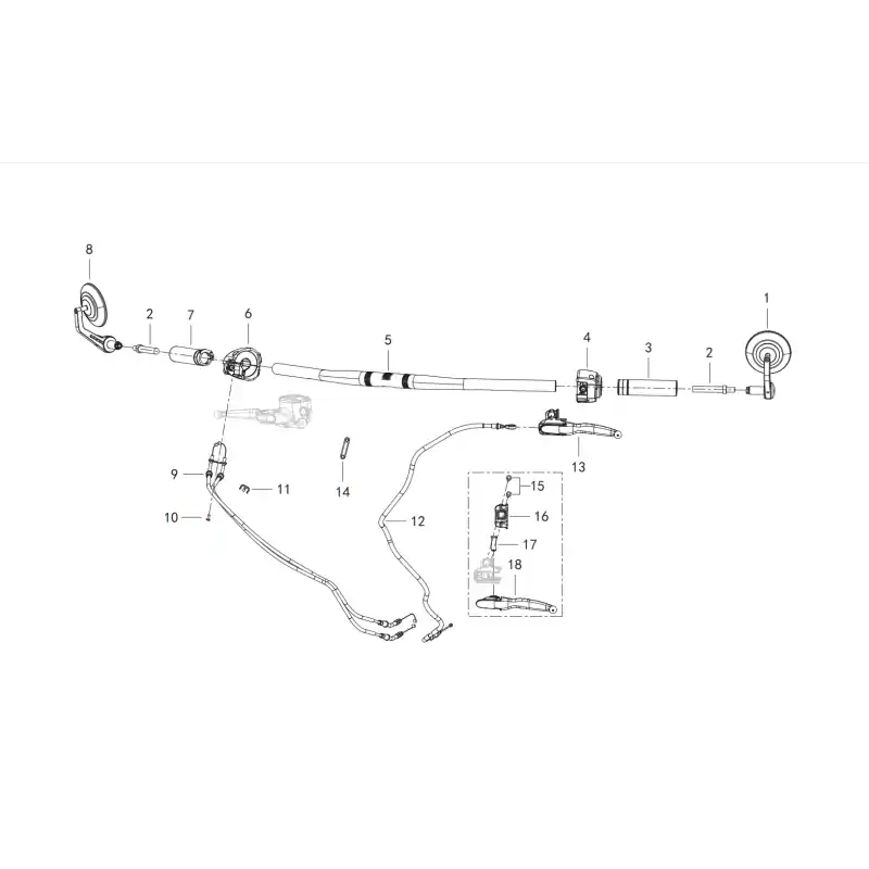 Paiement Sécurisé Ensemble Guidon 15 - VIS M6X25