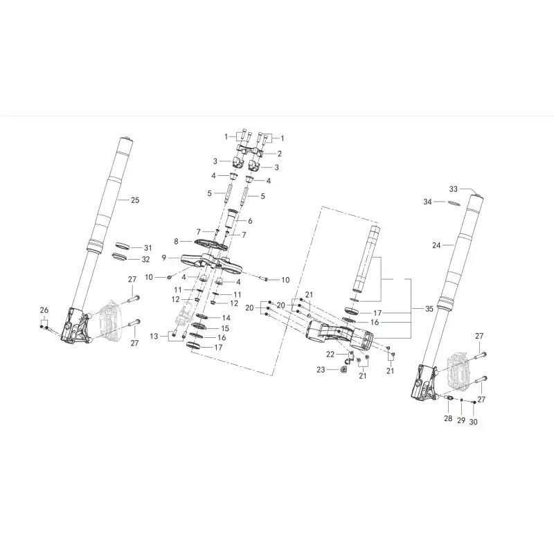 Fourche 20 – VIS M6X25 Dernier Modèle