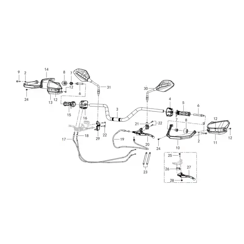 Ensemble Guidon 2 – RONDELLE RESSORT M6 QJ Commander Vite