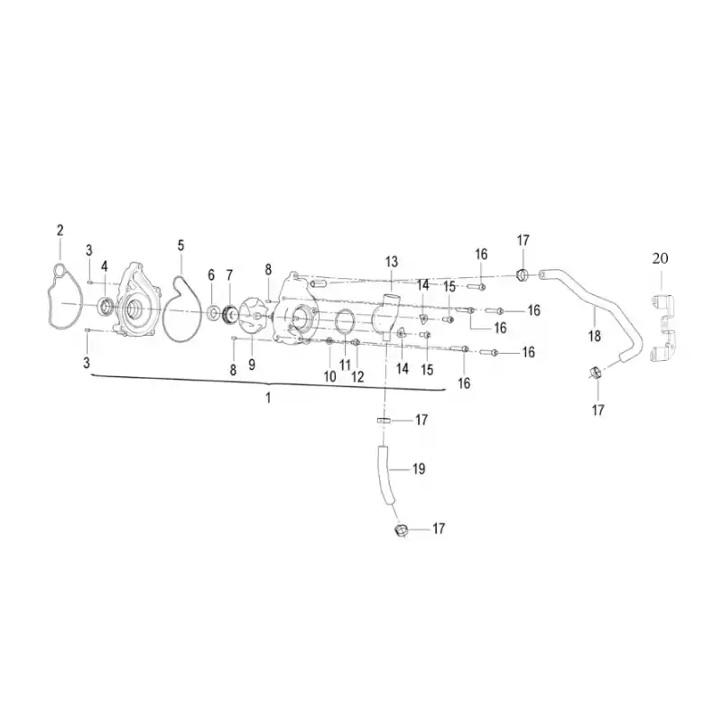 Seulement Aujourd&rsquo;hui Pompe à Eau 16 – VIS M6X30 QJ
