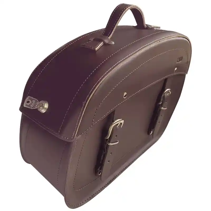 Paire De Sacoches Latérales CLASSIC Marron Klick Fix Cuir 60L Commander Maintenant