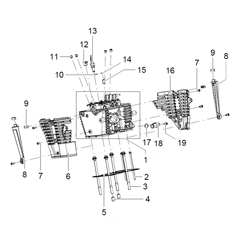 Culasse Arrière 19 – VIS M6X12 QJ Bon Plan