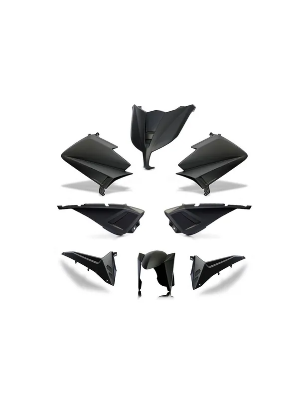 Kit carrosserie BCD TMAX 530 12-14 (face AV sans led) (coques AR avec poignées) (flancs sans rétroviseurs) Prix Cassé