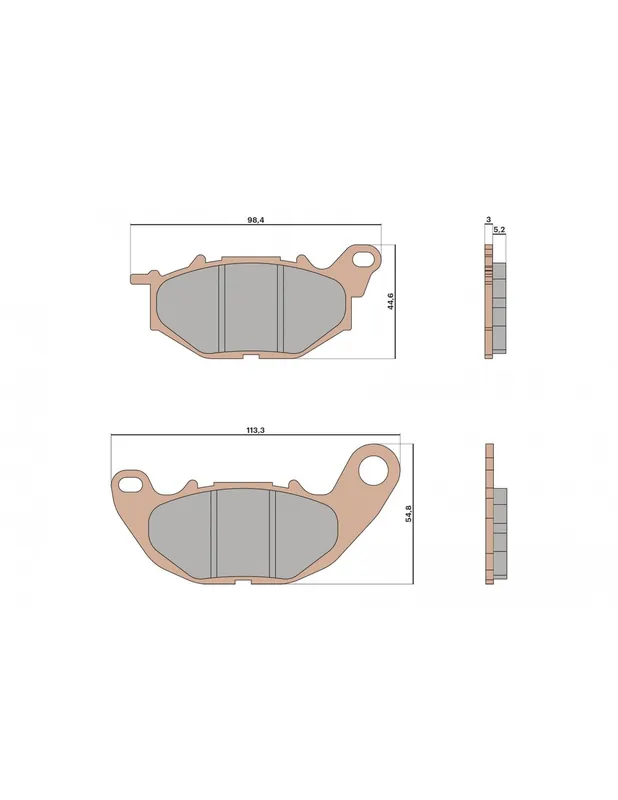 Prix Cassé Plaquettes de frein MHR Synt AVANT Yamaha Xmax 125 18-25