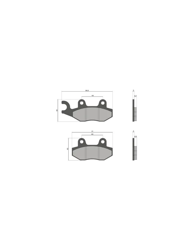 Meilleur Prix Plaquettes de frein AVANT Malossi VOGE SFIDA SR16 125 / SFIDA SR1 125 / SR1 ADV 125 / SR3 250