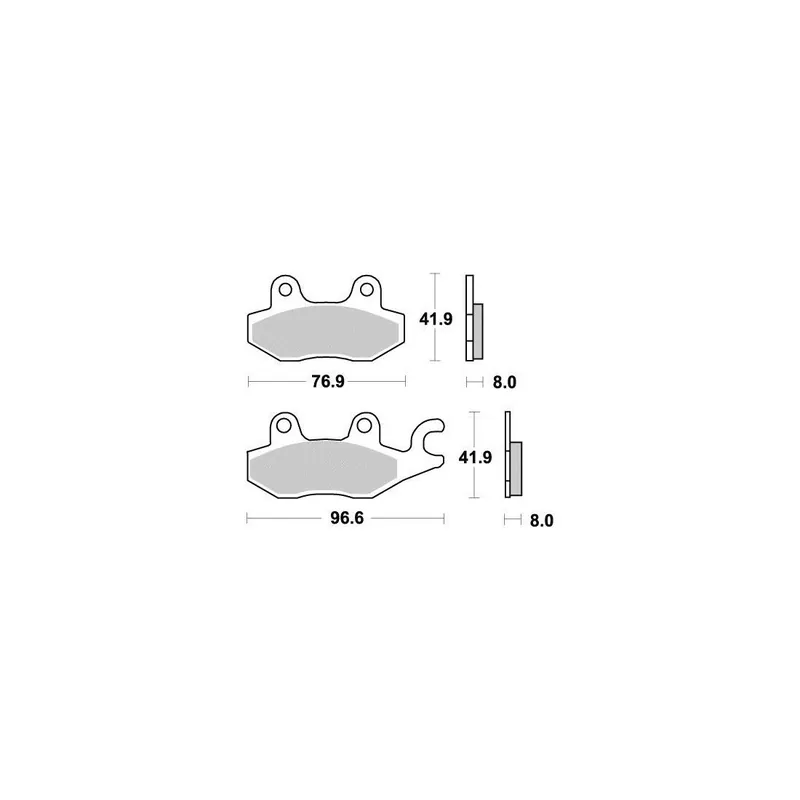 Produit De Marque Plaquettes de frein AVANT racing Perfect Kymco CV3 550
