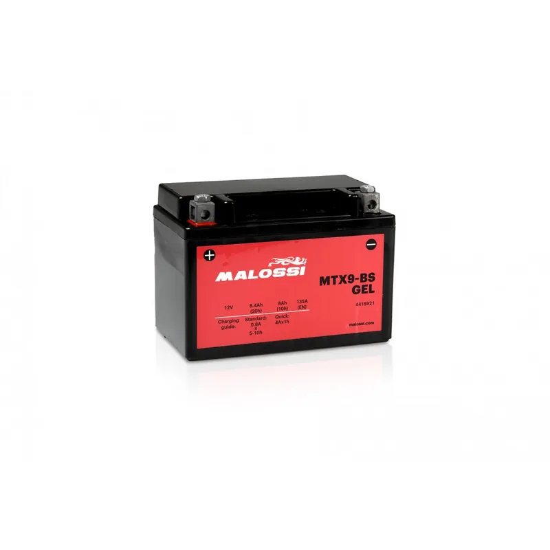 Batterie Gel Malossi MTX9-BS Kymco Agility 125 4t R16+ Euro-5 / Agility S 125i Euro-5 Authentique