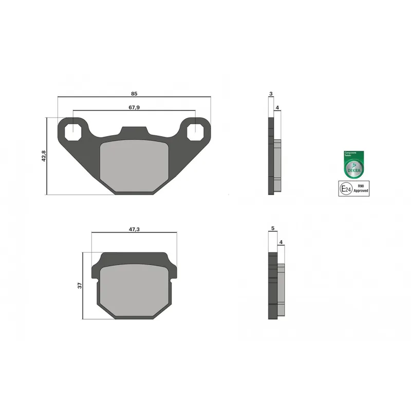 Acheter En Ligne Plaquettes de frein ARRIERE Malossi sport Aprilia RS4 125 4t / RS 125 4t