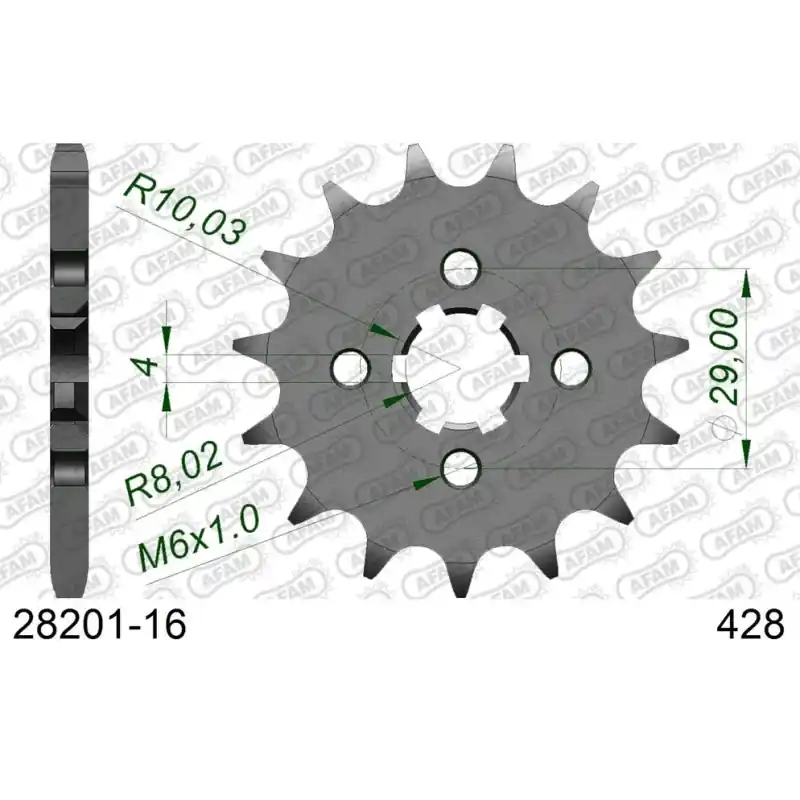 Bon Plan Pignon 16 dents pour chaine 428
