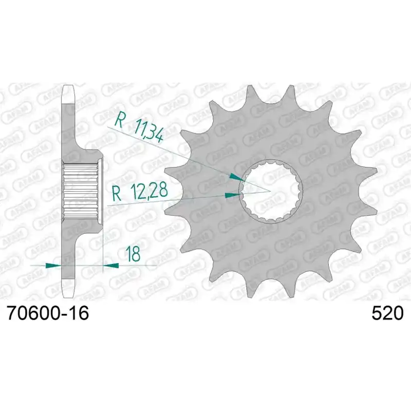 Vente Directe Pignon 16 dents pour chaine 520