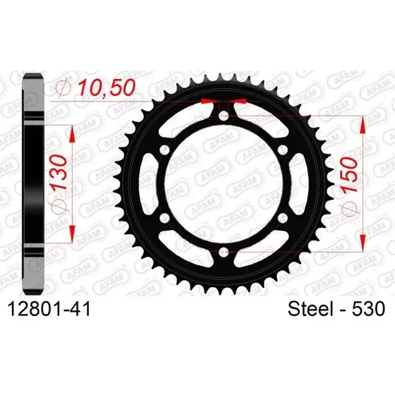Acheter En Ligne Couronne Acier 41 dents pour chaine 530