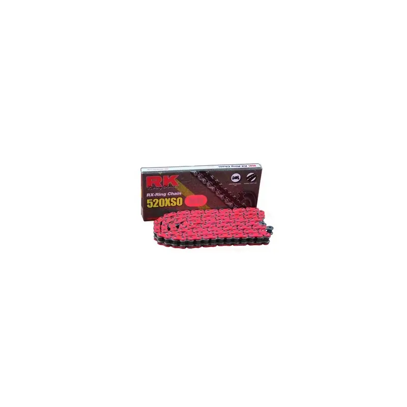 Chaine RK NR520XSO RX'Ring Super Renforcée Pas de 520 – Couleur Rouge Achat Immédiat