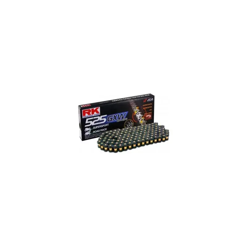 Chaine RK BL525GXW XW'Ring Ultra Renforcée Pas de 525 – Couleur Black/Axe Or Petit Prix