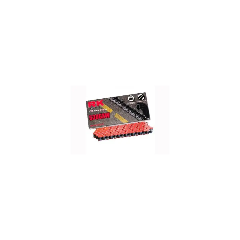 Chaine RK NR530GXW XW'Ring Ultra Renforcée Pas de 530 – Couleur Rouge Usine Directe
