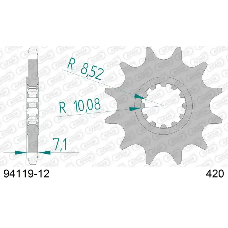 DID KIT CHAINE ACIER RIEJU RR 50 SPIKE SM 1999-2002 Promotion