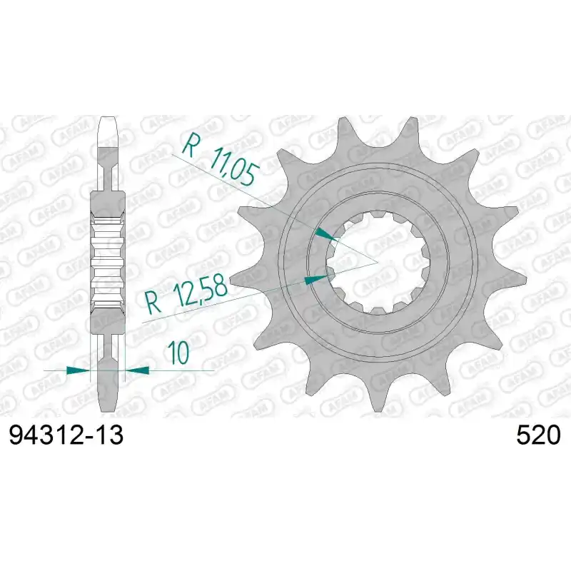 DID KIT CHAINE ALU AB TM 300 MC 2003-2004 Solde