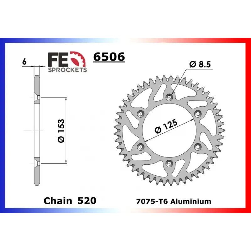 Vente Flash Couronne Alu 55 dents pour chaine – France Equipement 3005.6506.551