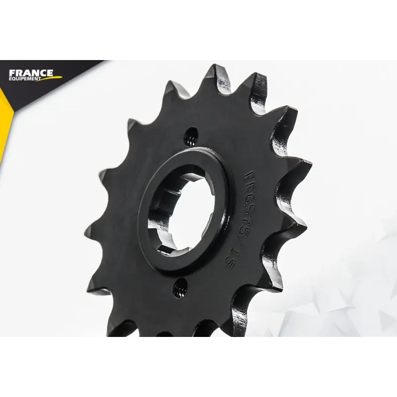Pignon 15 dents pour chaine 520 – France Equipement 6302.E575.15 Expédition Rapide
