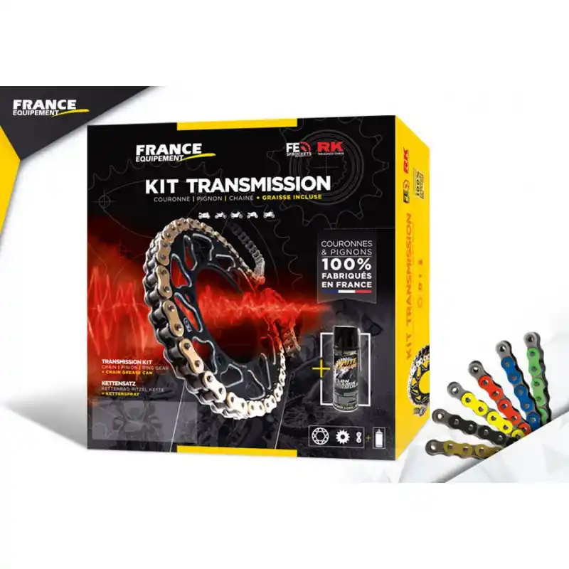 KIT ACIER YAMAHA R6 YZF 600 2003/05 16X48 RK530GXW (RJ05/RJ09) Promotion Saisonnière