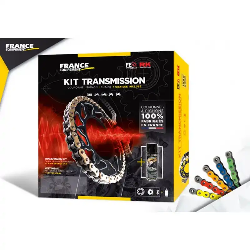 Achat Immédiat KIT ACIER TRIUMPH 765 R/RS/S STREET TRIPLE 2017/19 16X46 RK525FEX