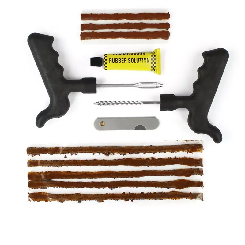 Prix Cassé Kit réparation pneu tubeless à mèches vulcanisées moto scooter quad