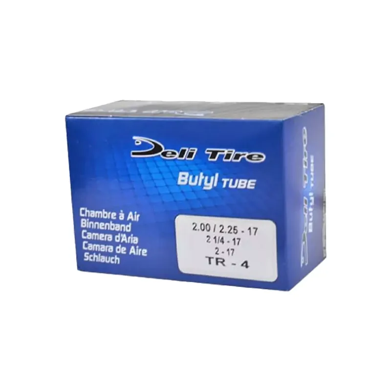 Chambre à Air 17 pouces 2×17 / 2 1/4×17 – Valve Droite TR4 DELI Populaire